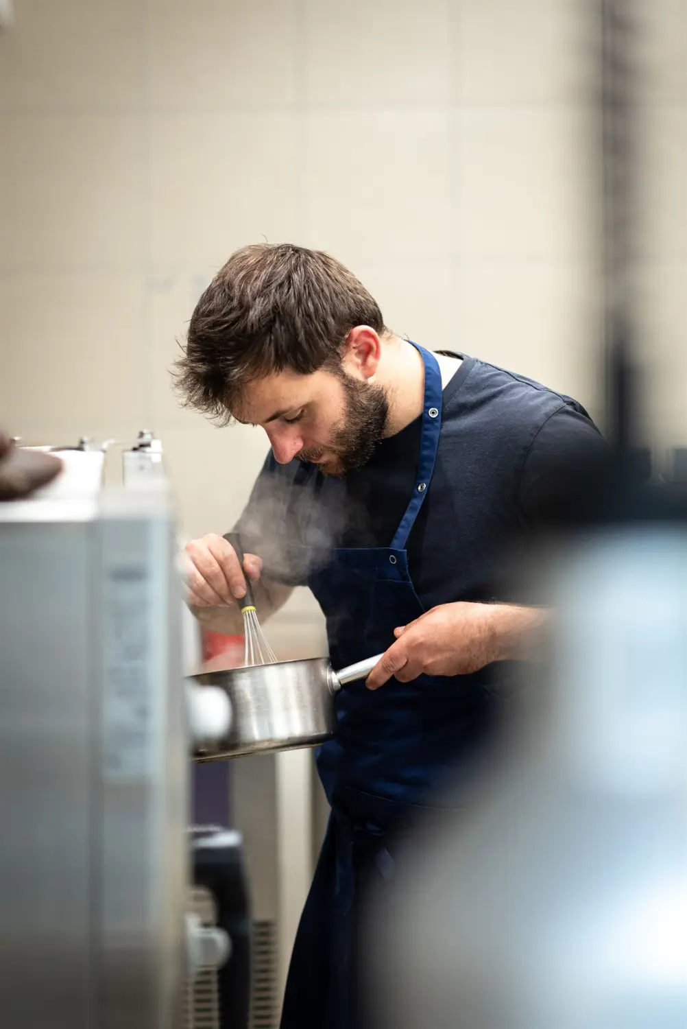 Le chef en cuisine